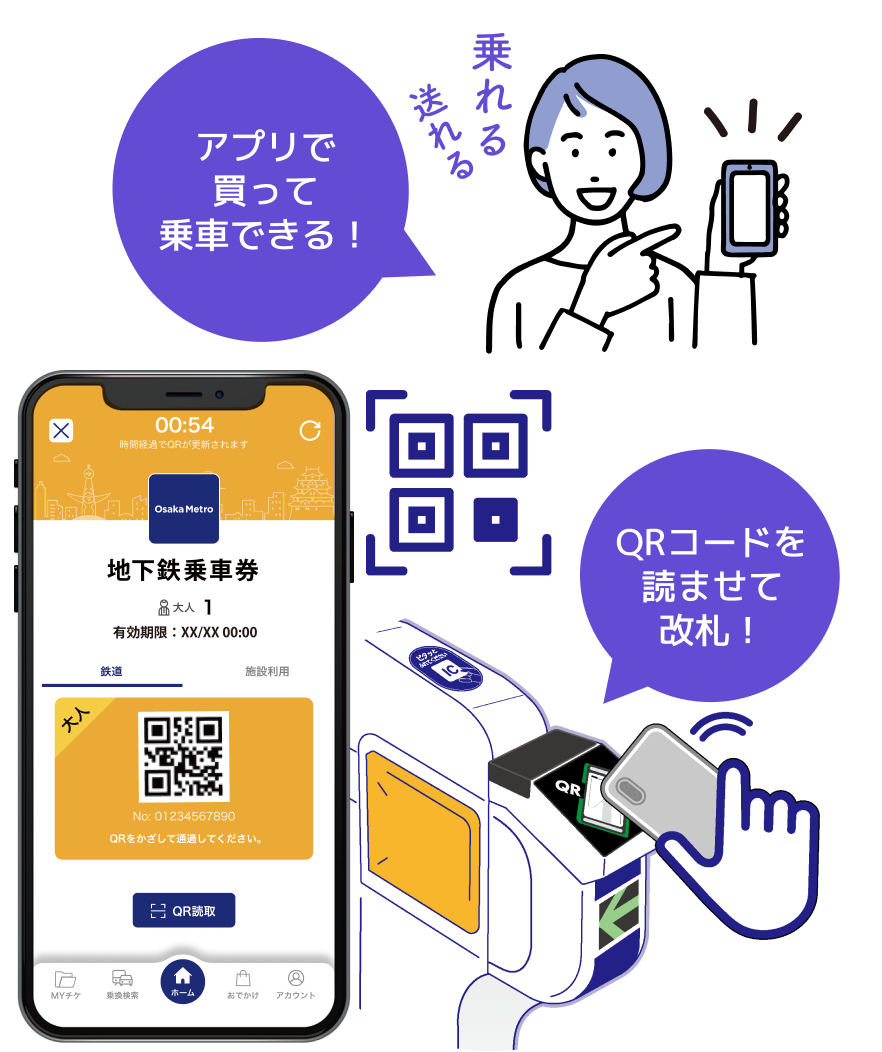 デジタル乗車券の使い方