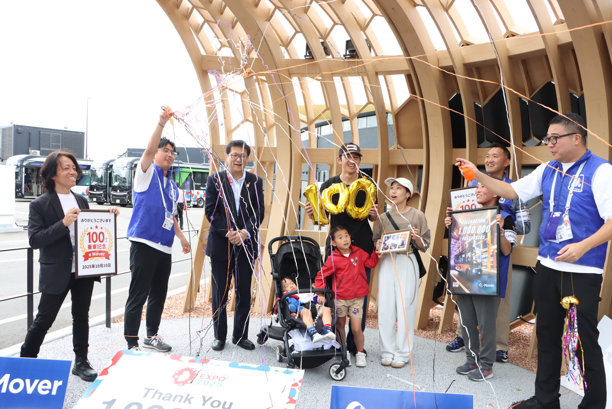 おかげさまでe Moverのご乗車100万人を達成しました｜Osaka Metro