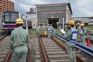鉄道資料 脱線復旧訓練 昭和45年10月22日 大阪運転所検修｜本
